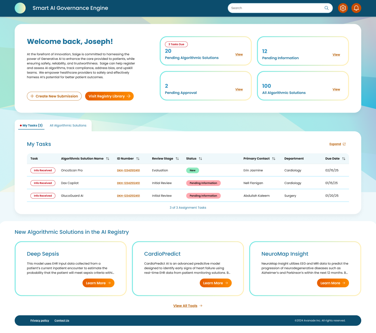 SAIGE Dashboard